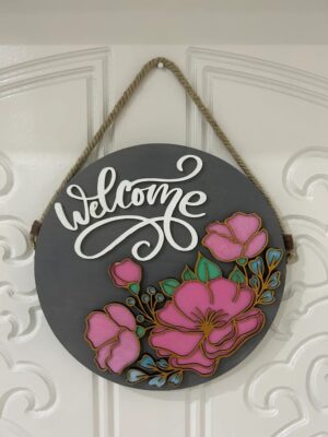 Wooden Door Hanger | Custom Front Door Decor | Front Door Sign | Newlyweds | Engagement gift